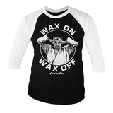 Cobra Kai - Wax On Wax Off Baseball 3/4 Sleeve Tee