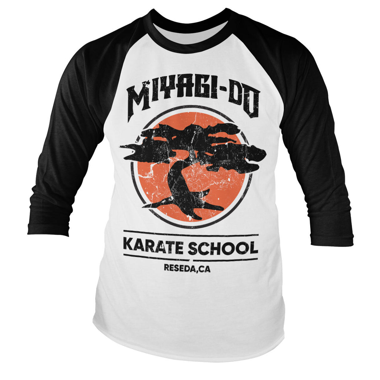 Miyagi-Do Karate School Baseball Sleeve Tee