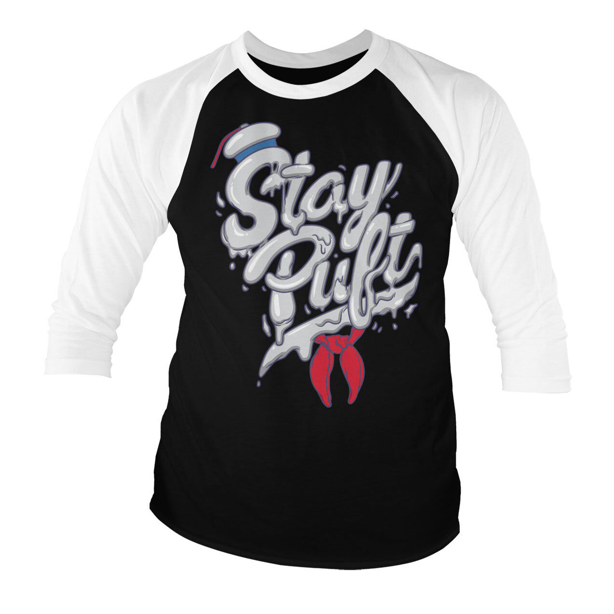 Ghostbusters - Stay Puft Baseball 3/4 Sleeve Tee