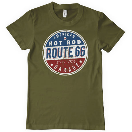 Route 66 - Hot Rod Garage T-Shirt