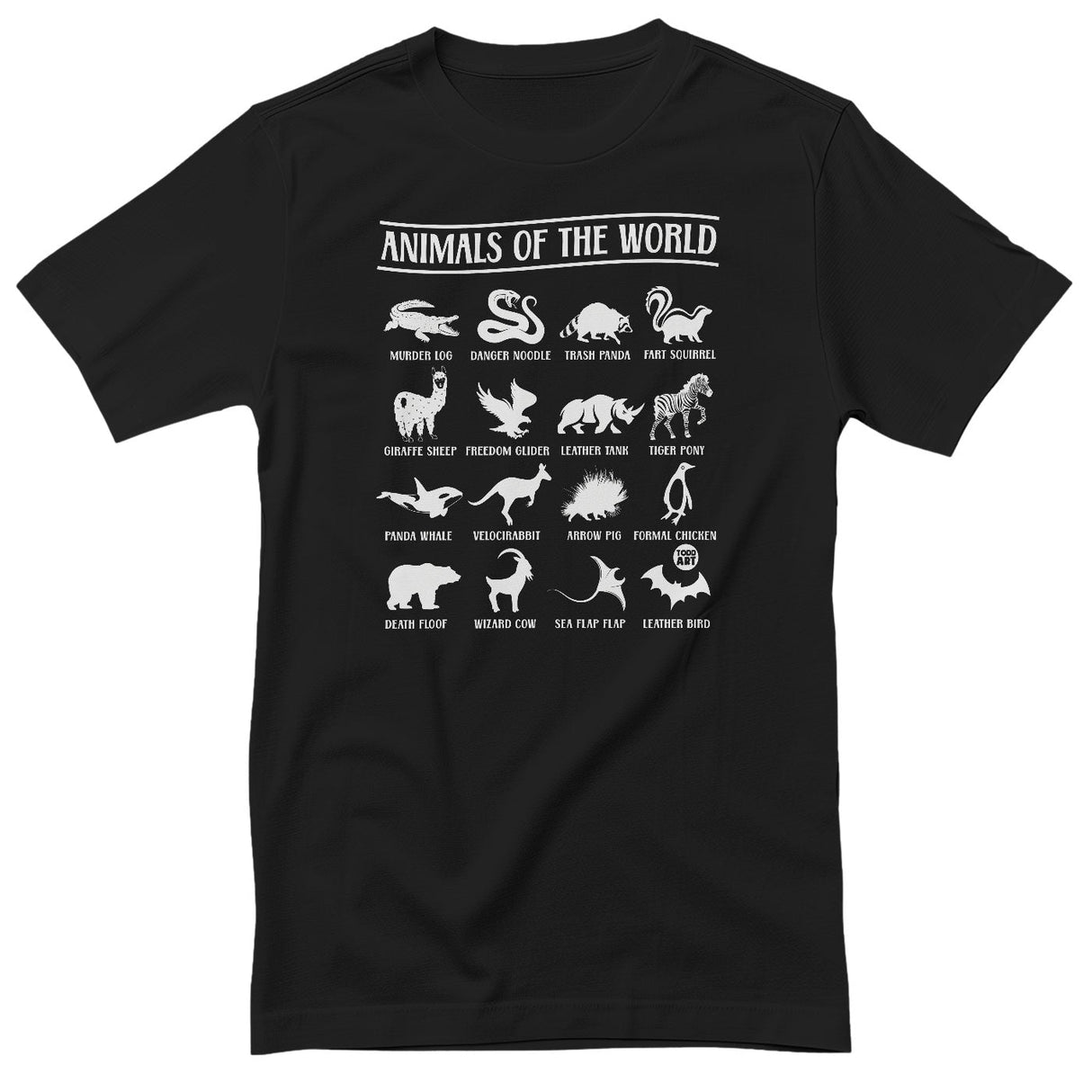 Animals Of The World - ToddArt T-Shirt