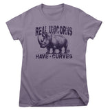 Real Unicorns Have Curves - ToddArt Girly Tee