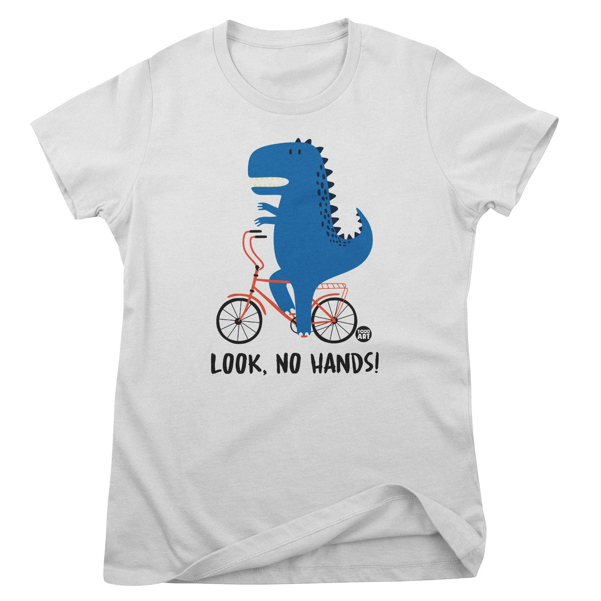 Look. No Hands! - ToddArt Girly Tee