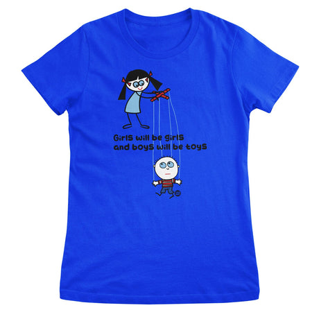 Boys Will Be Toys - ToddArt Girly Tee