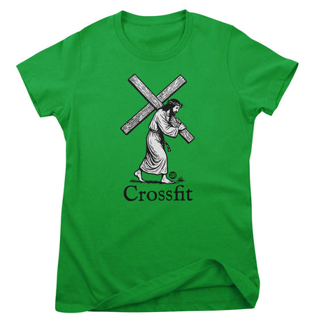 Jesus Crossfit - ToddArt Girly Tee