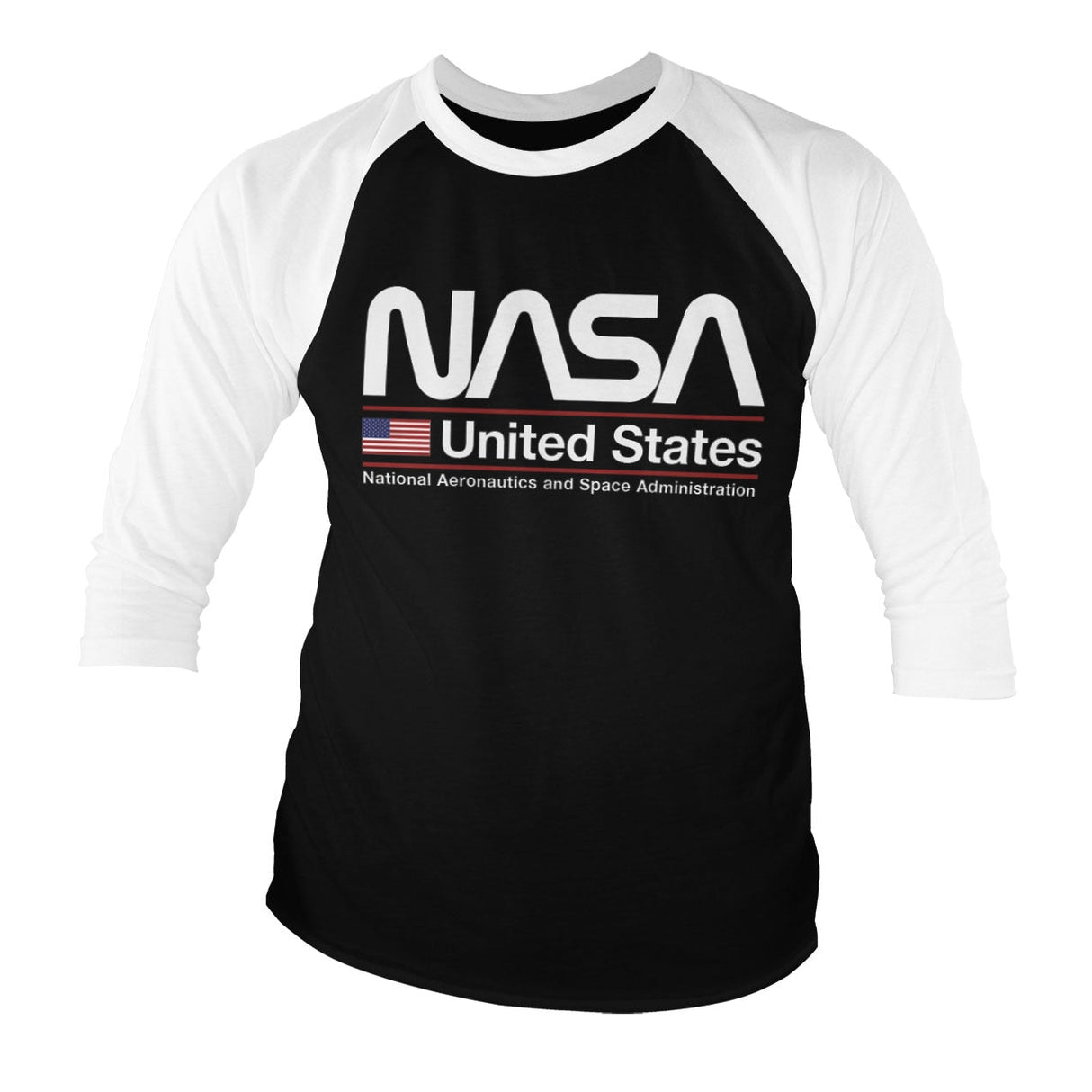 NASA - United States Baseball 3/4 Sleeve Tee