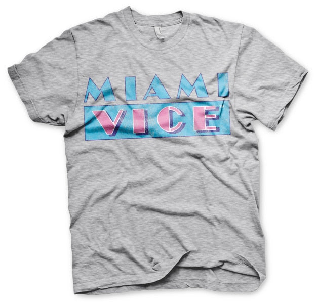 Miami Vice Distressed Logo T-Shirt