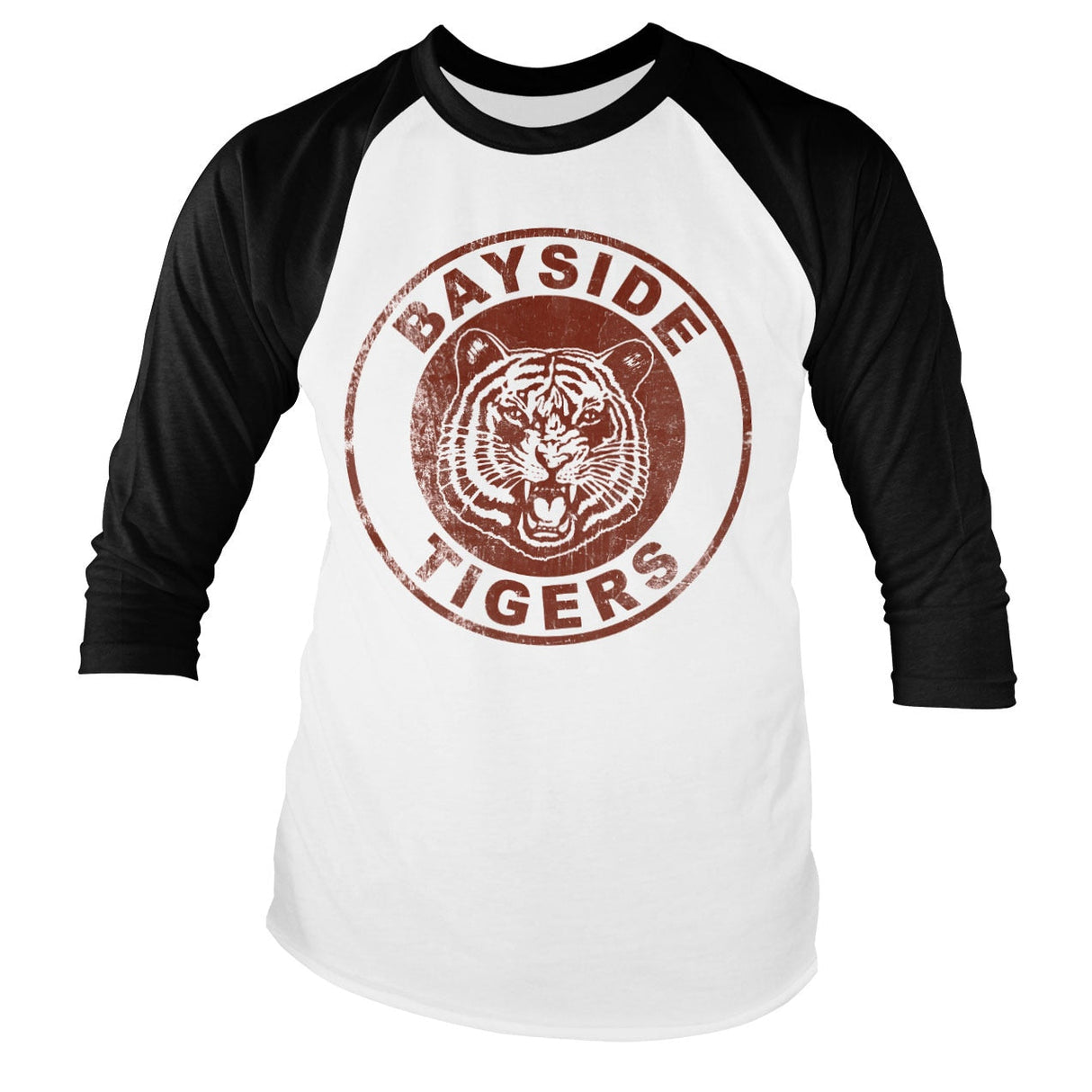 Bayside Tigers Washed Logo Baseball Long Sleeve Tee