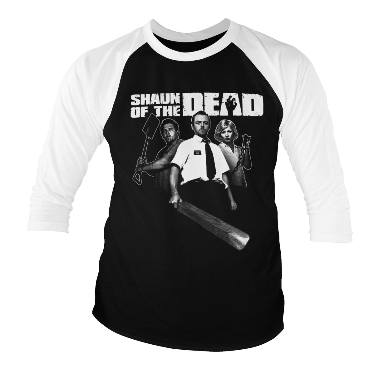 Shaun Of The Dead Baseball 3/4 Sleeve Tee