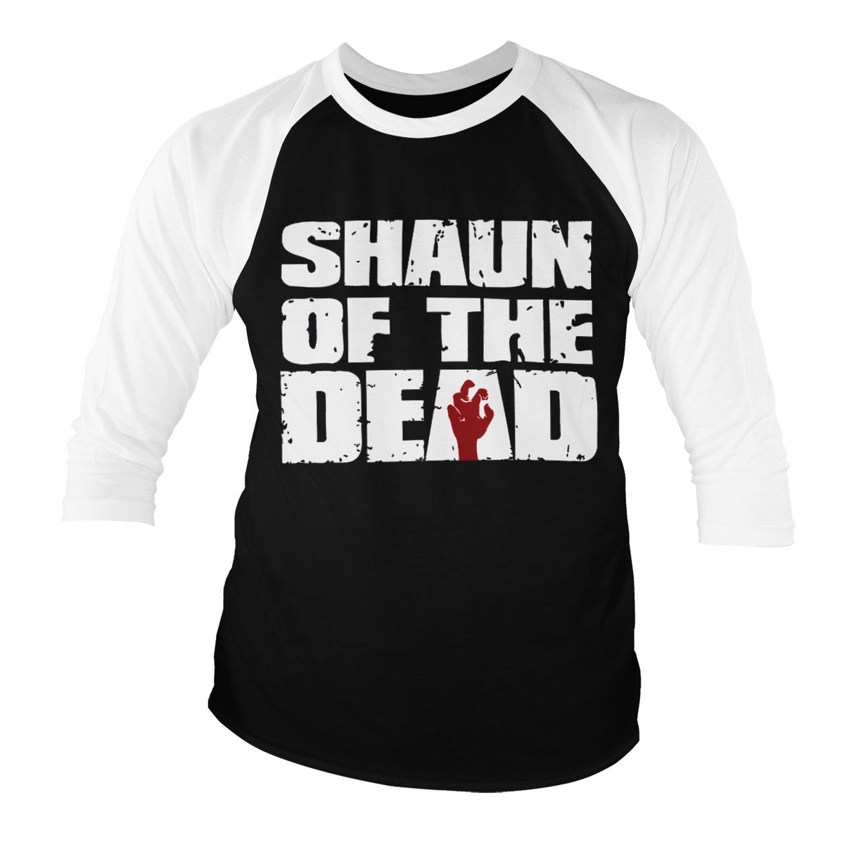 Shaun Of The Dead Logo Baseball 3/4 Sleeve Tee