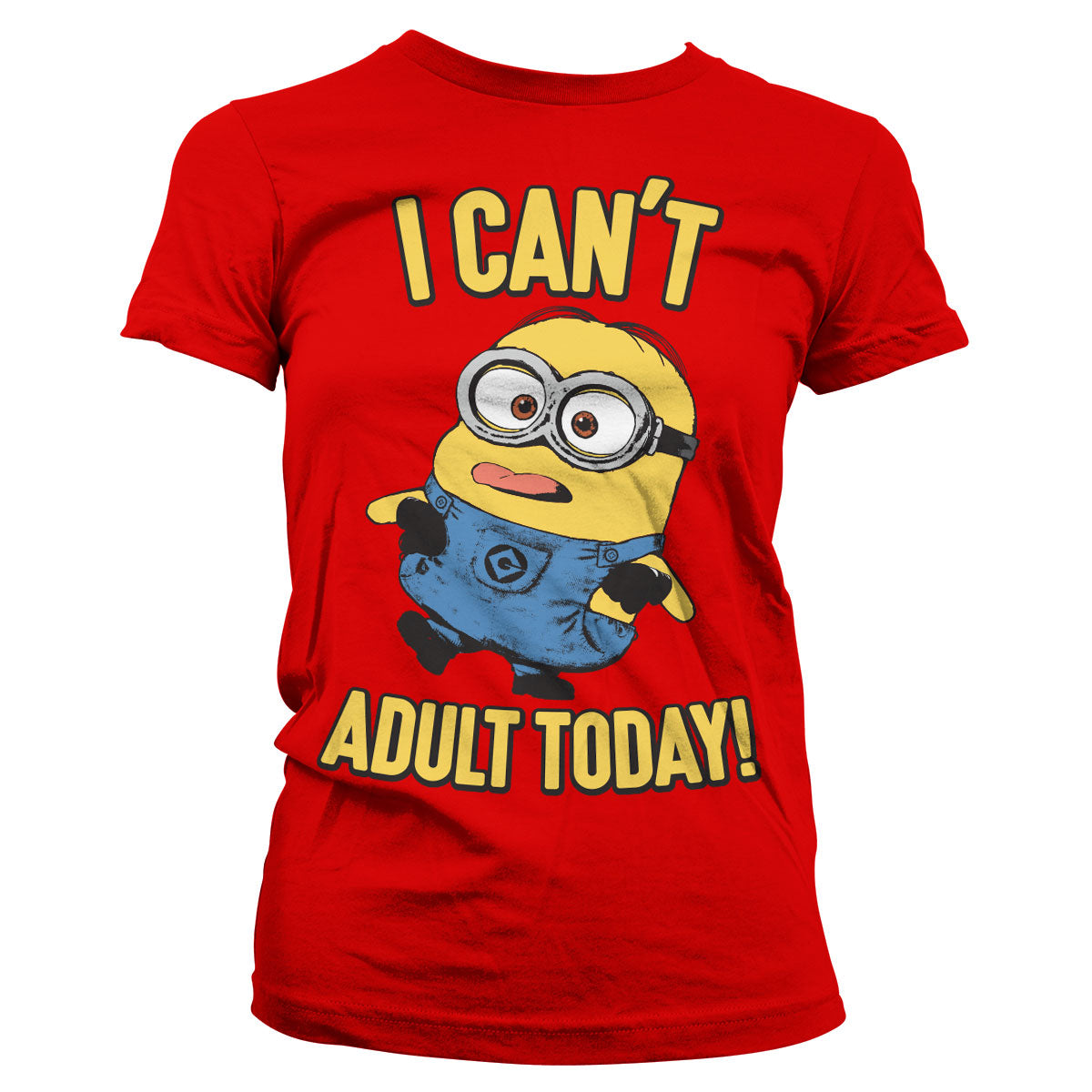 Minions - I Can't Adult Today Girly Tee