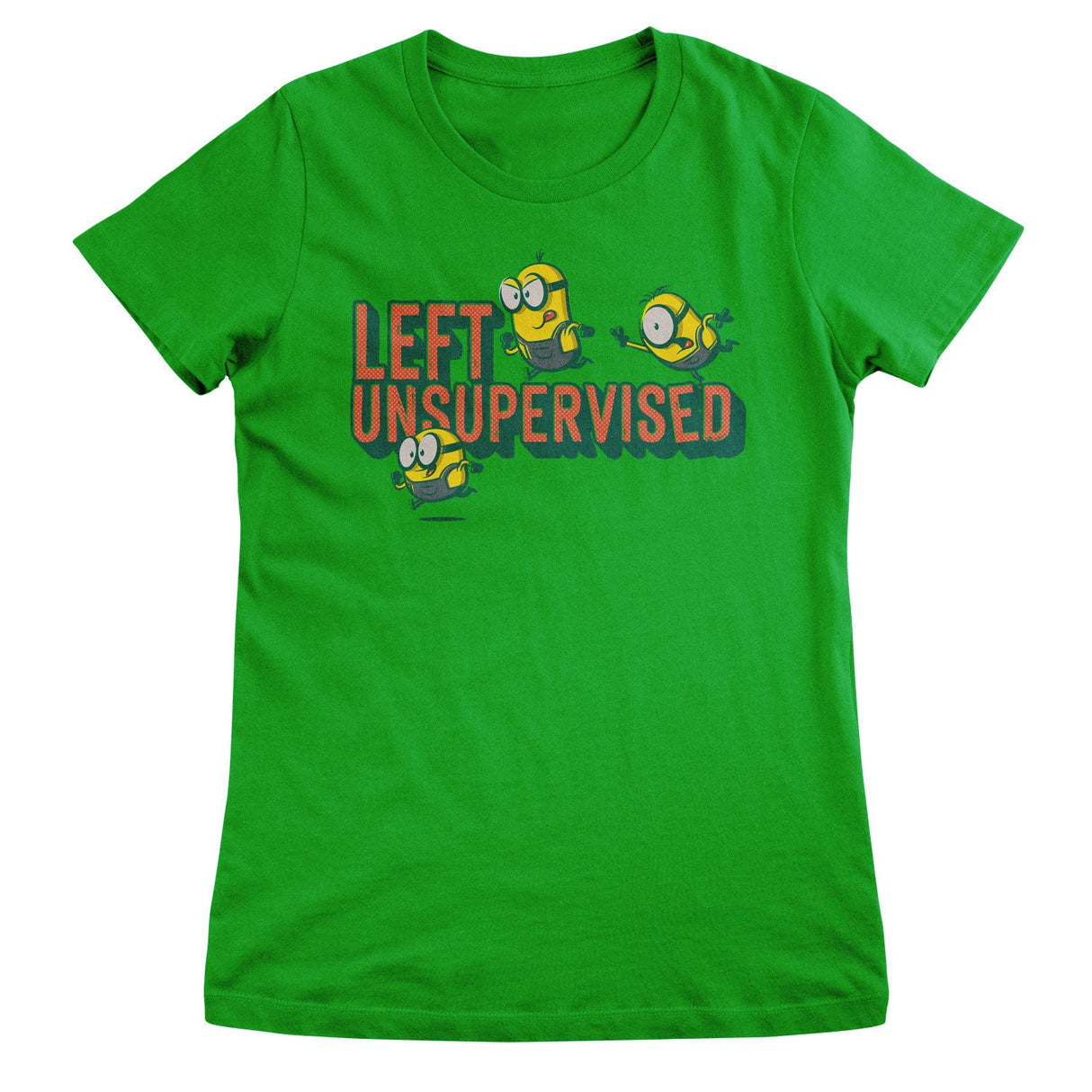 Minions Left Unsupervised Girly Tee