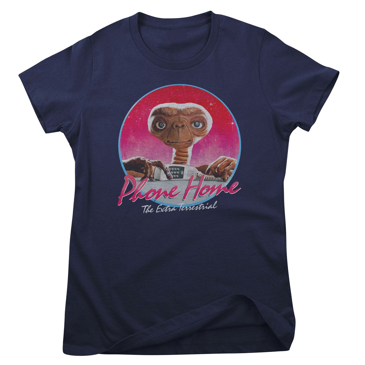 E.T. Phone Home Retro Circle Girly Tee