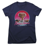 E.T. Phone Home Retro Circle Girly Tee