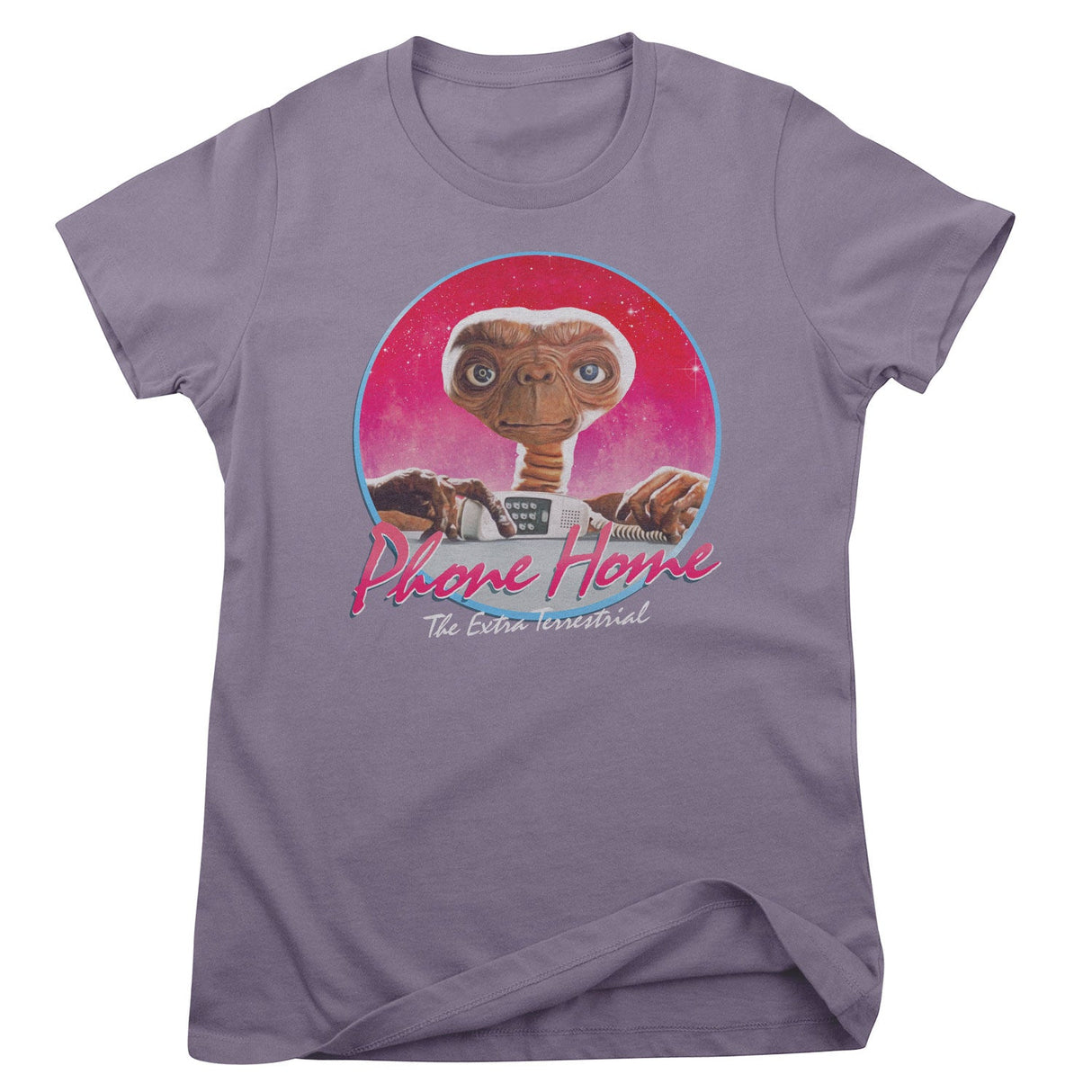 E.T. Phone Home Retro Circle Girly Tee
