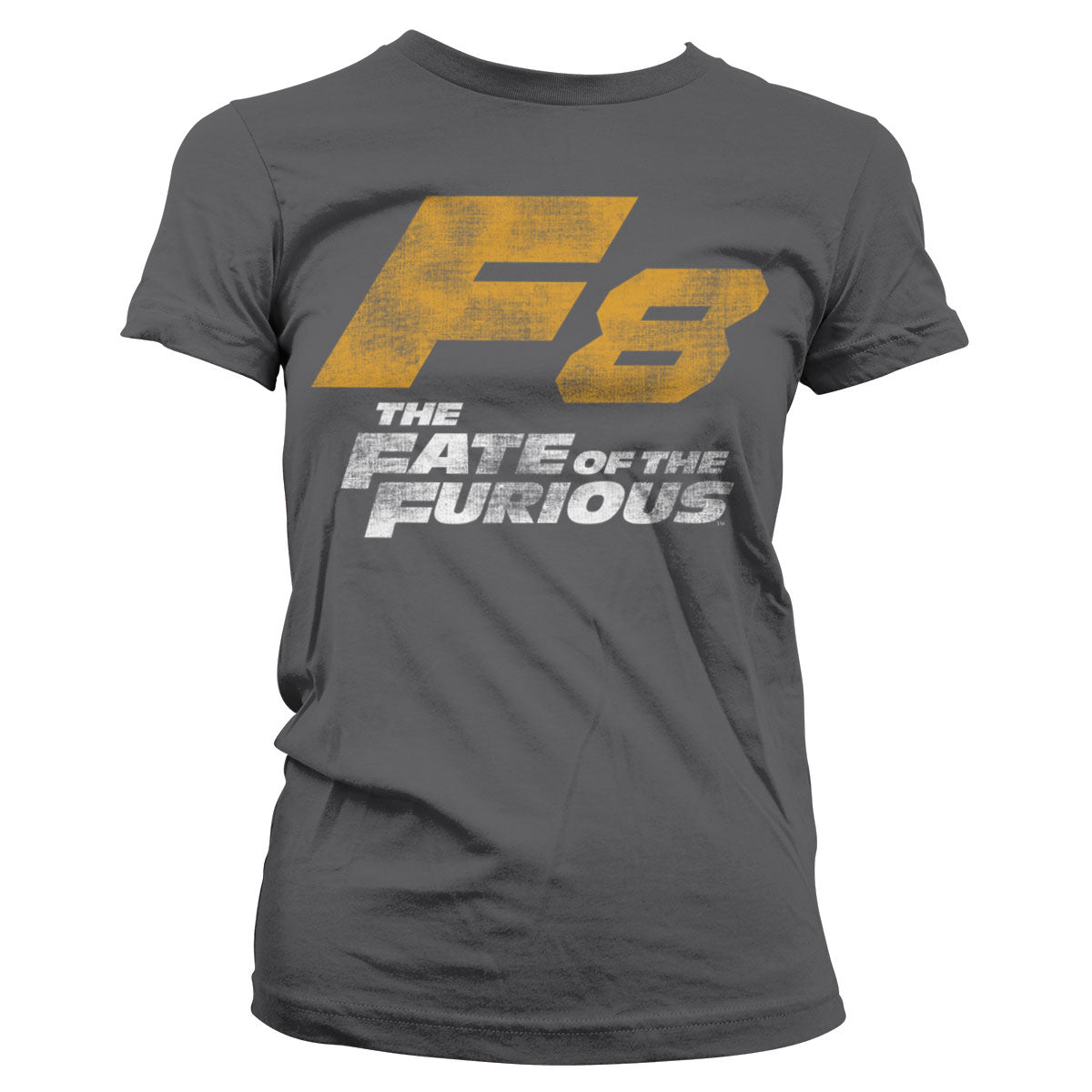 F8 Distressed Logo Girly Tee