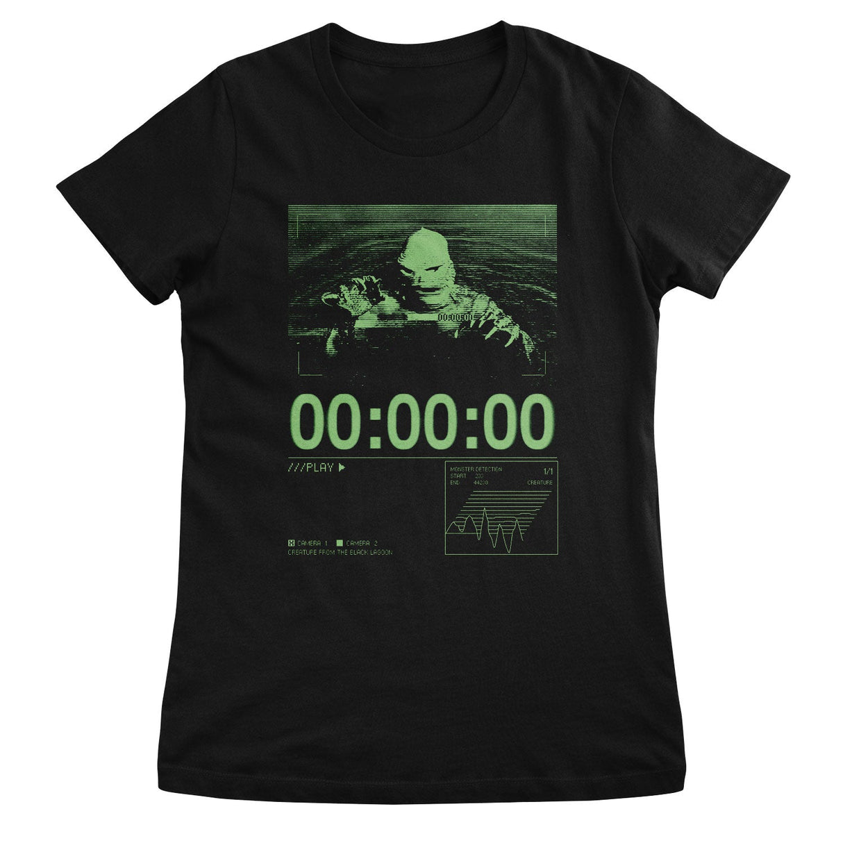 Creature From The Black Lagoon on CCTV Girly Tee