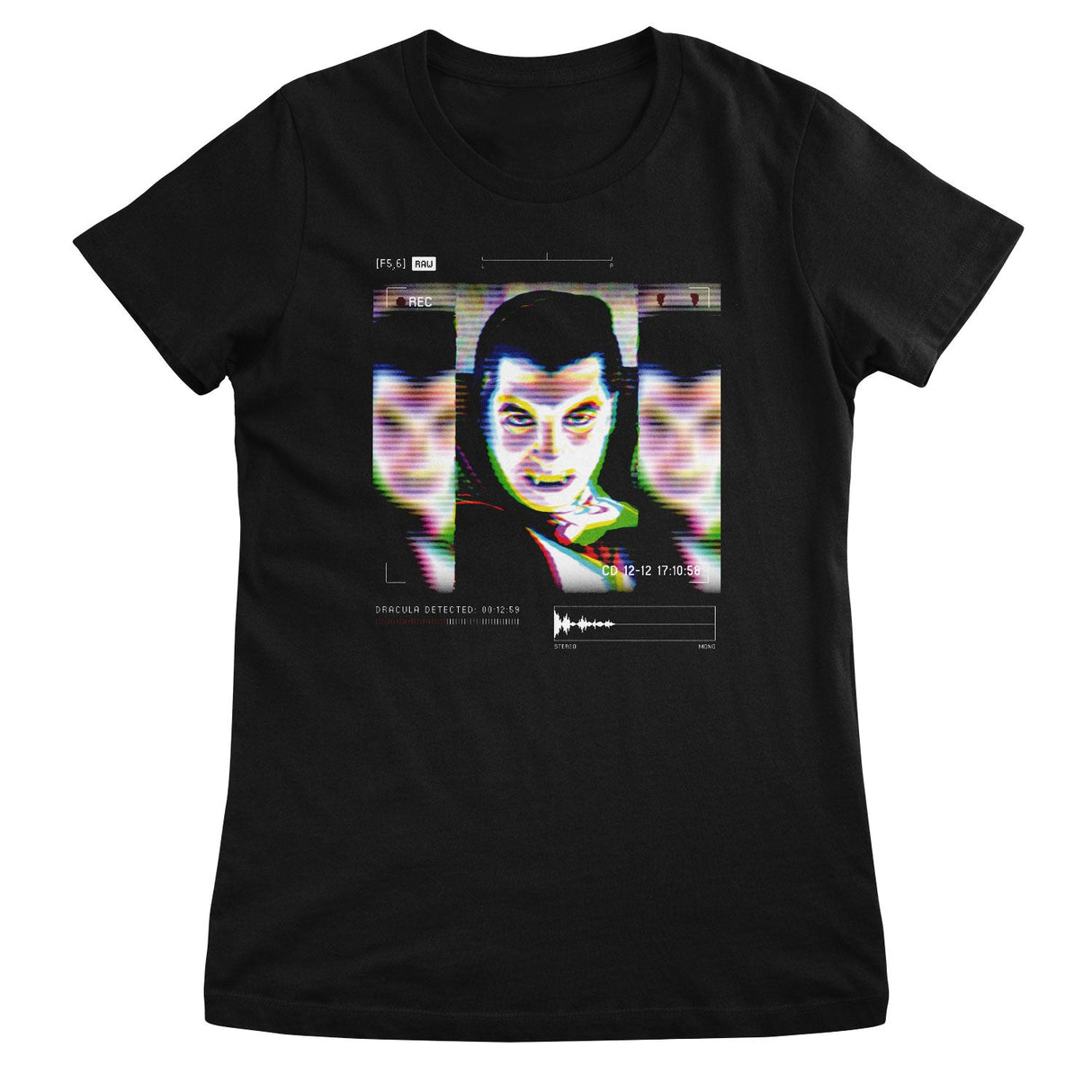 Dracula on CCTV Girly Tee