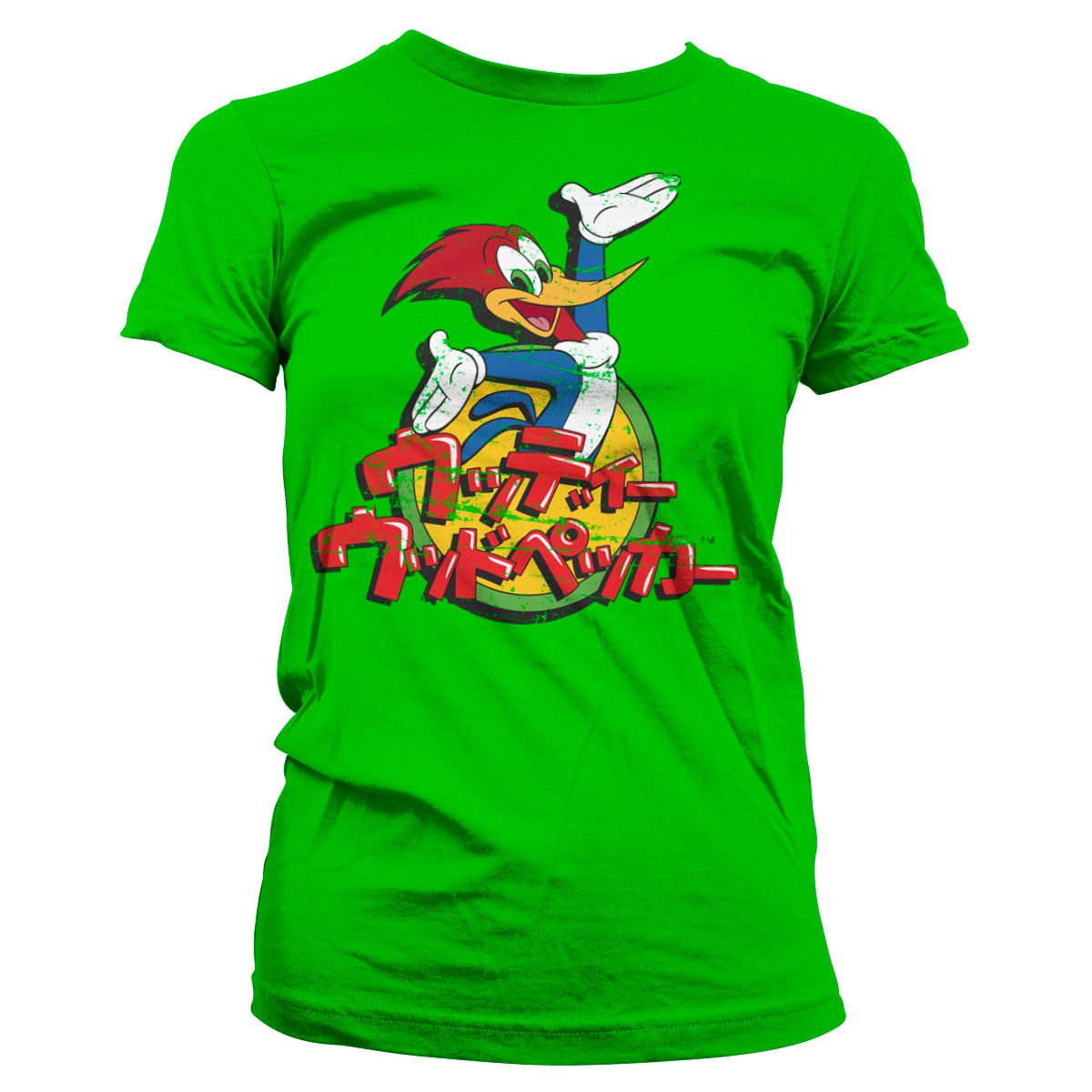 Woody Woodpecker Washed Japanese Logo Girly Tee