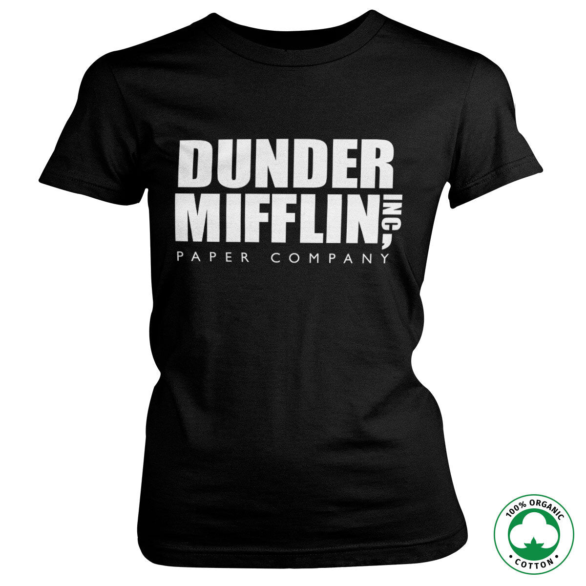 Dunder Mifflin Inc. Logo Organic Girly Tee