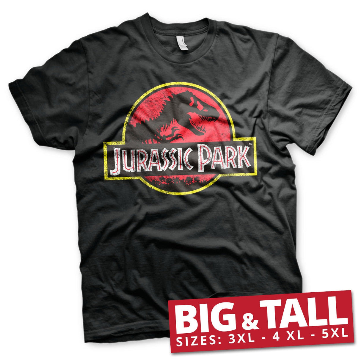 Jurassic Park Distressed Logo Big & Tall T-Shirt