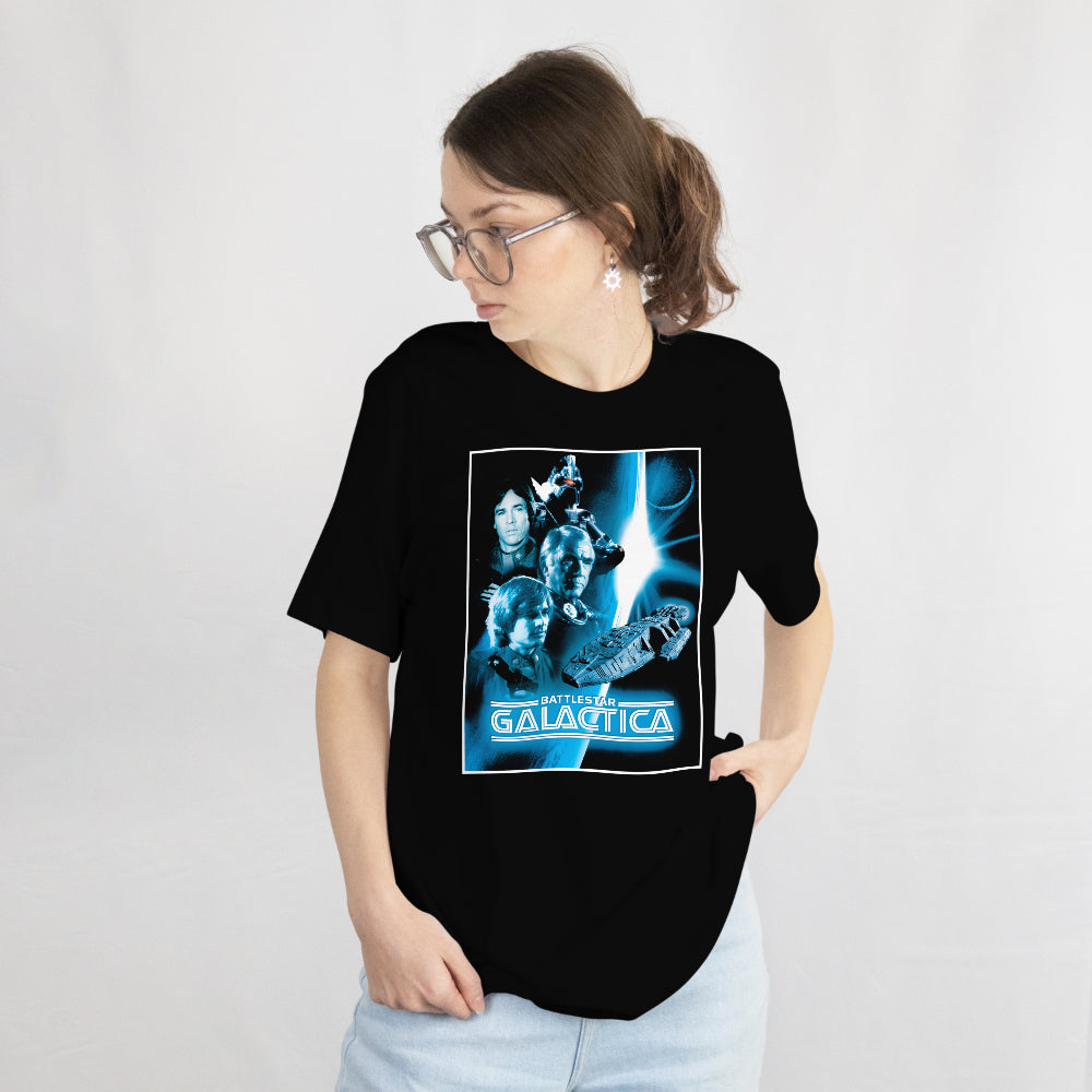 Battlestar Galactica Space Poster Girly Tee