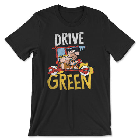 The Flintstones - Drive Green T-Shirt