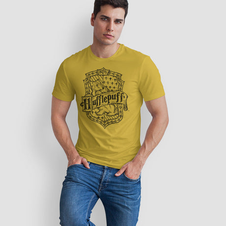 Harry Potter - Hufflepuff Washed Crest T-Shirt