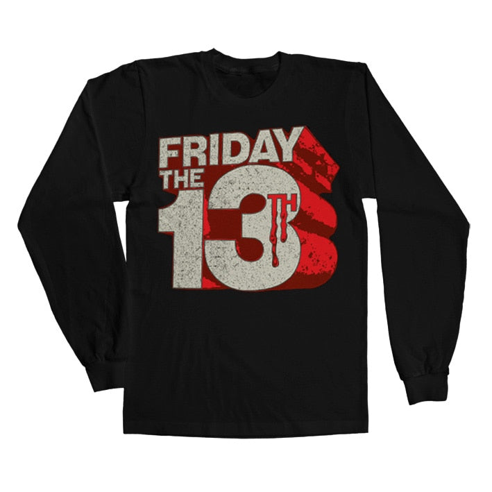 Friday The 13th Block Logo Long Sleeve Tee