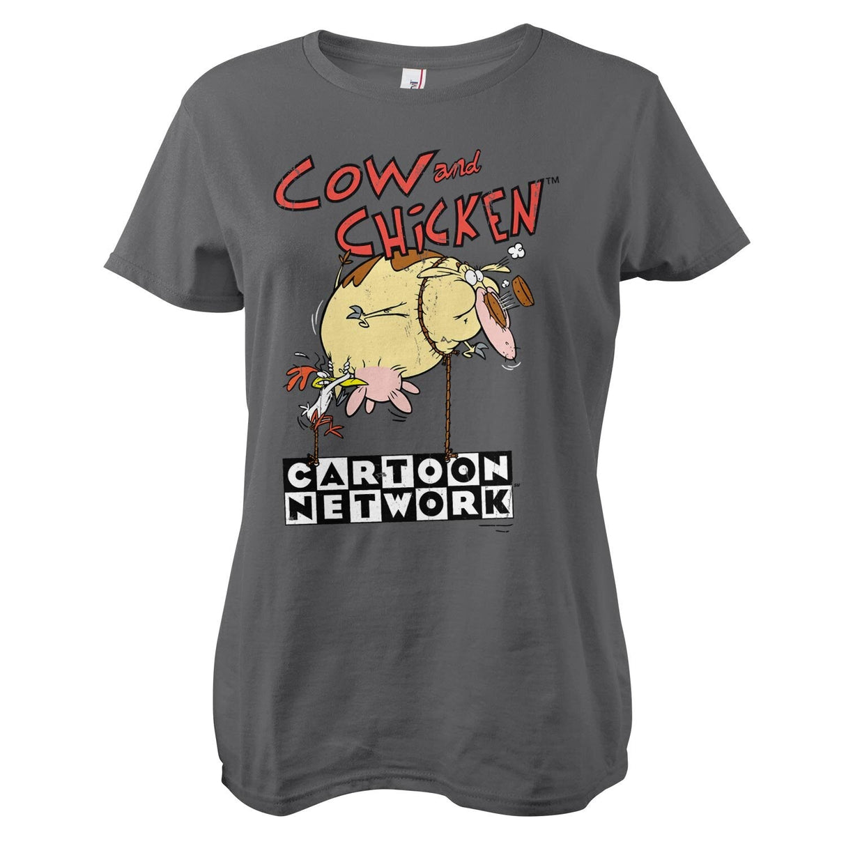 Cow and Chicken Balloon Girly Tee