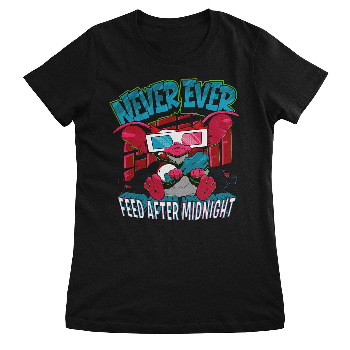 Never Feed After Midnight Girly Tee