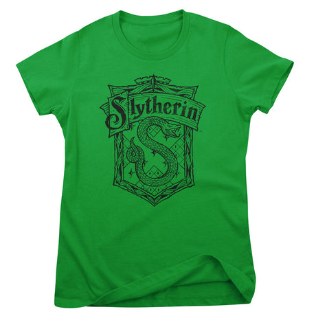 Harry Potter - Slytherin Washed Crest Girly Tee