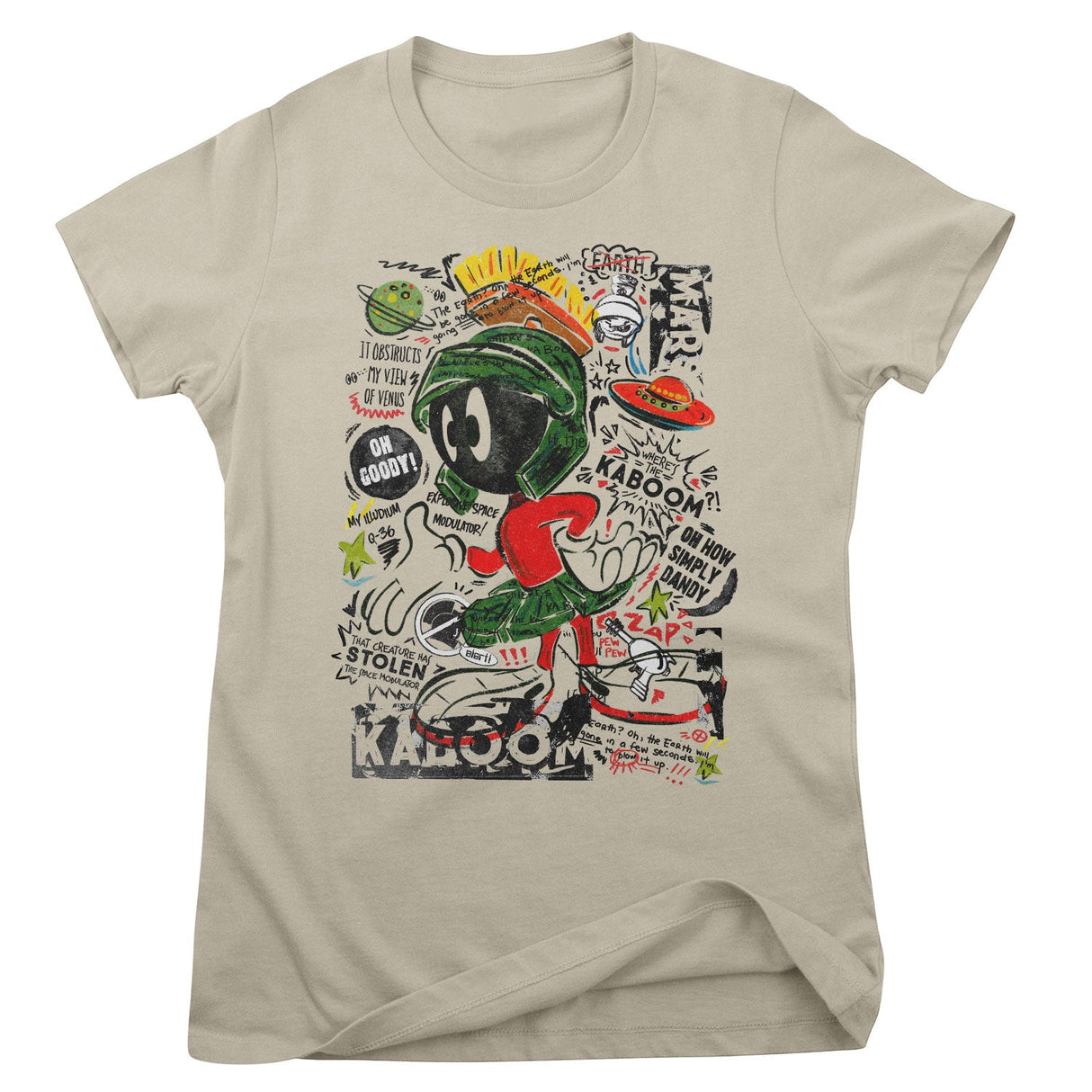 Marvin The Martian Mashup Girly Tee