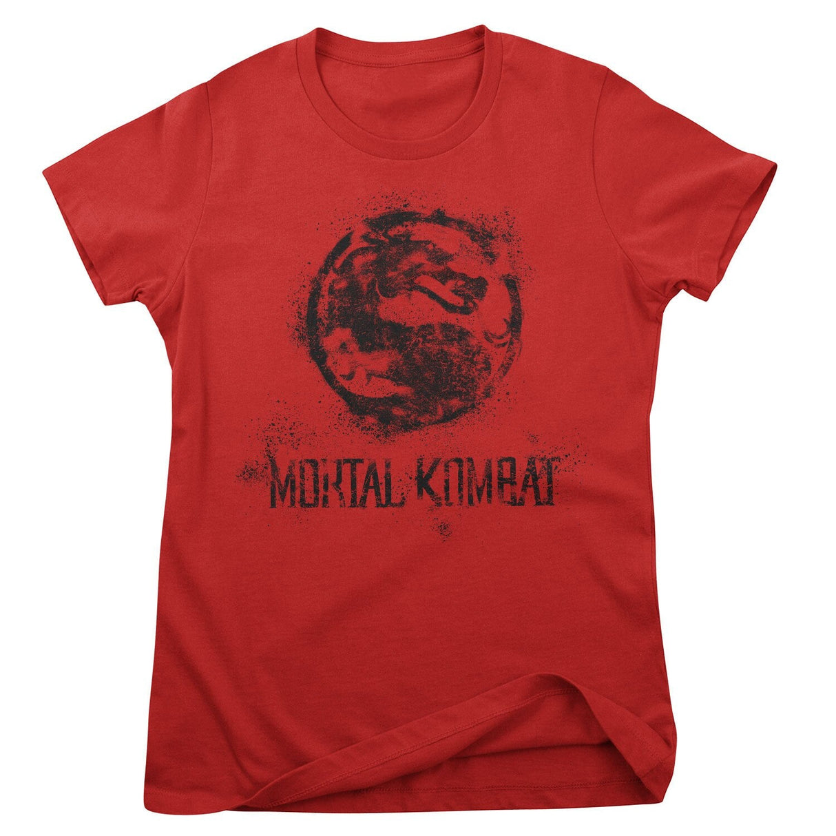 Mortal Kombat Distressed Dragon Girly Tee