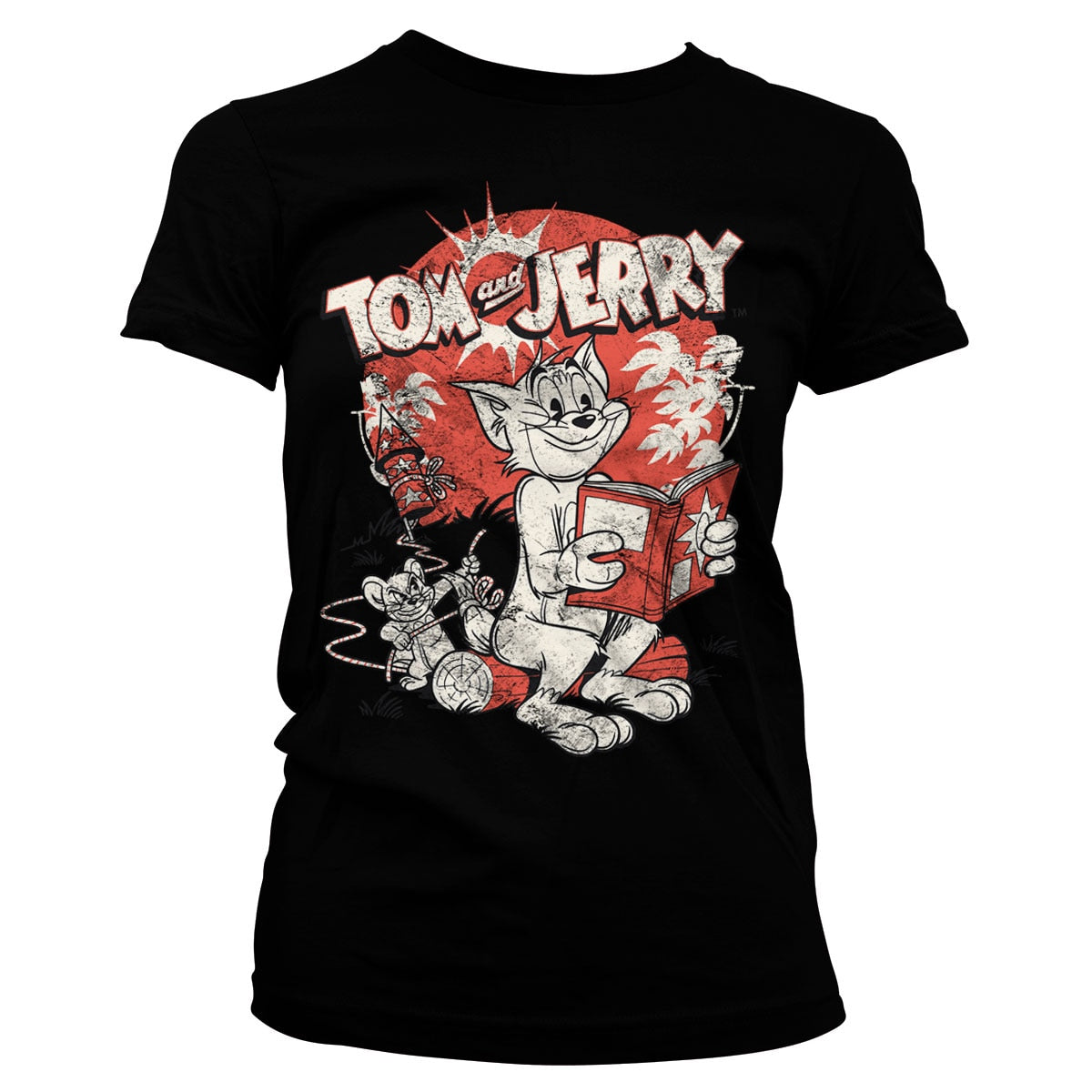 Tom & Jerry Vintage Comic Girly Tee