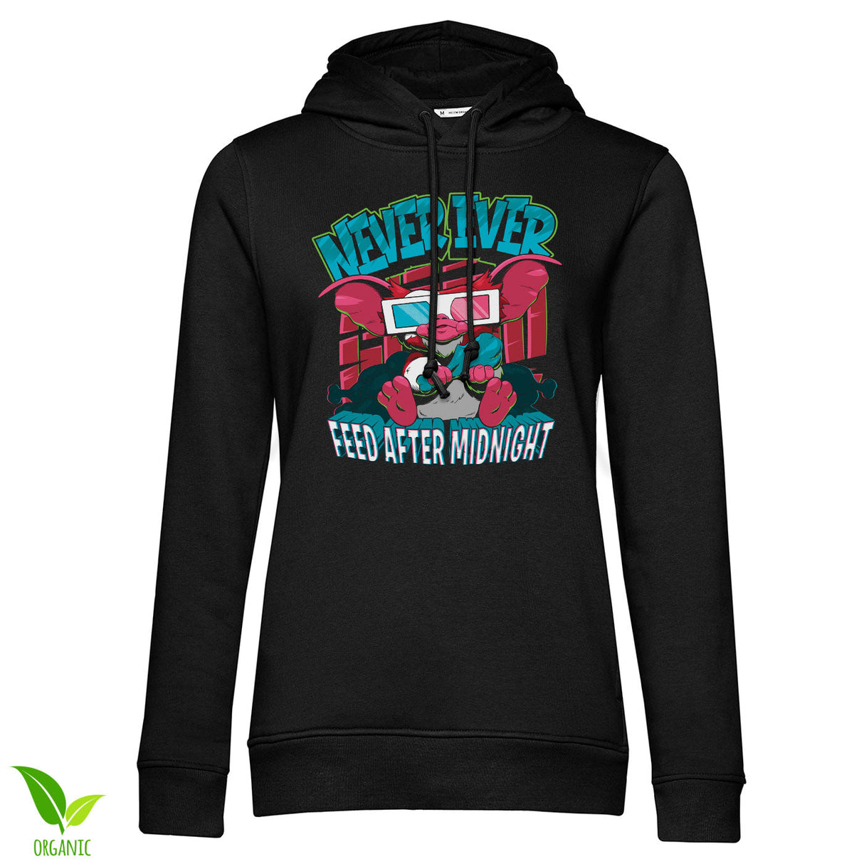 Never Feed After Midnight Girly Hoodie