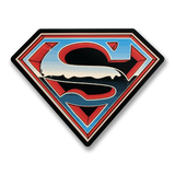 Superman Retro Halftone Shield Sticker