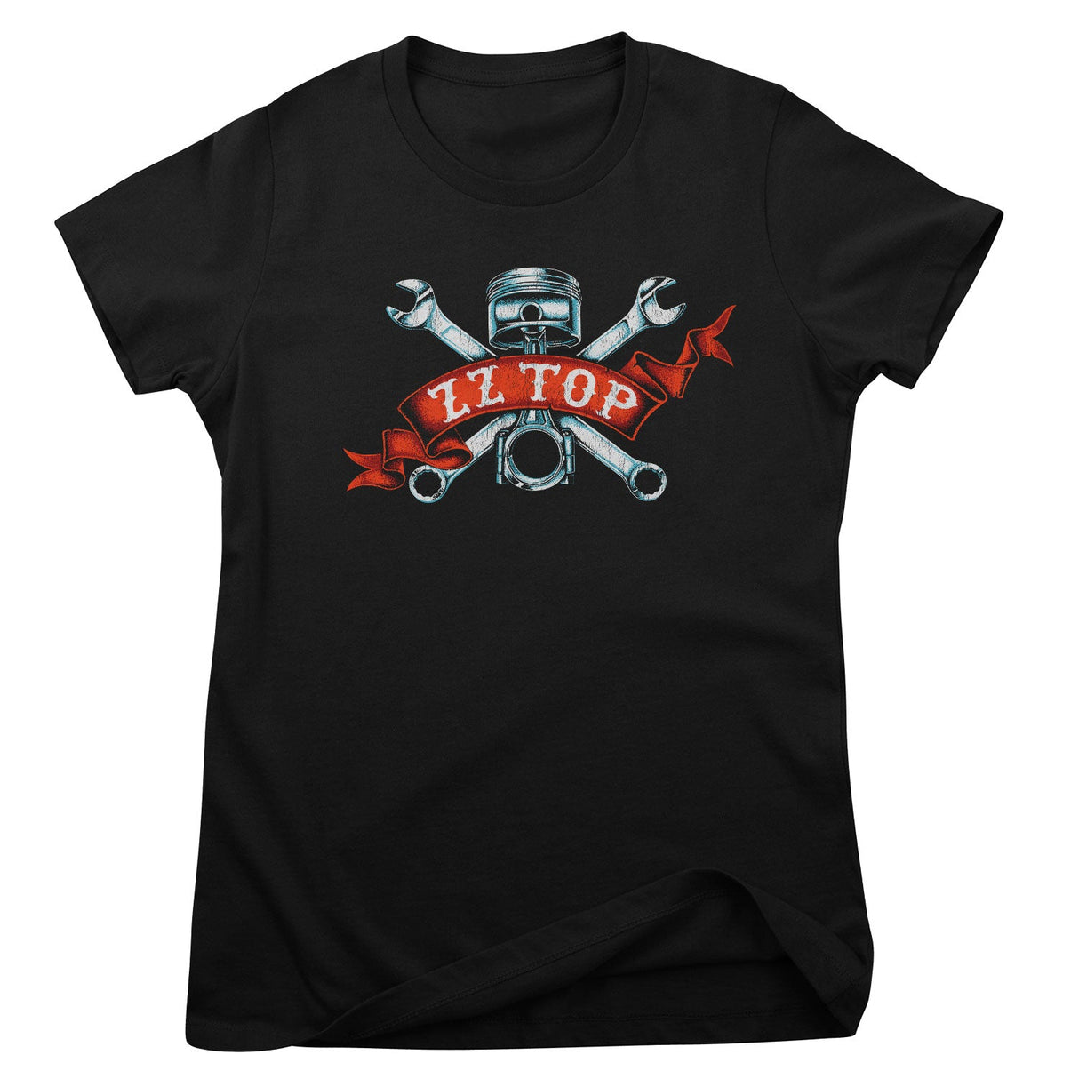 ZZ-Top Piston Flag Girly Tee