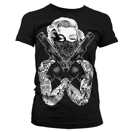 Marilyn Monroe Gangsta Pose Girly T-Shirt
